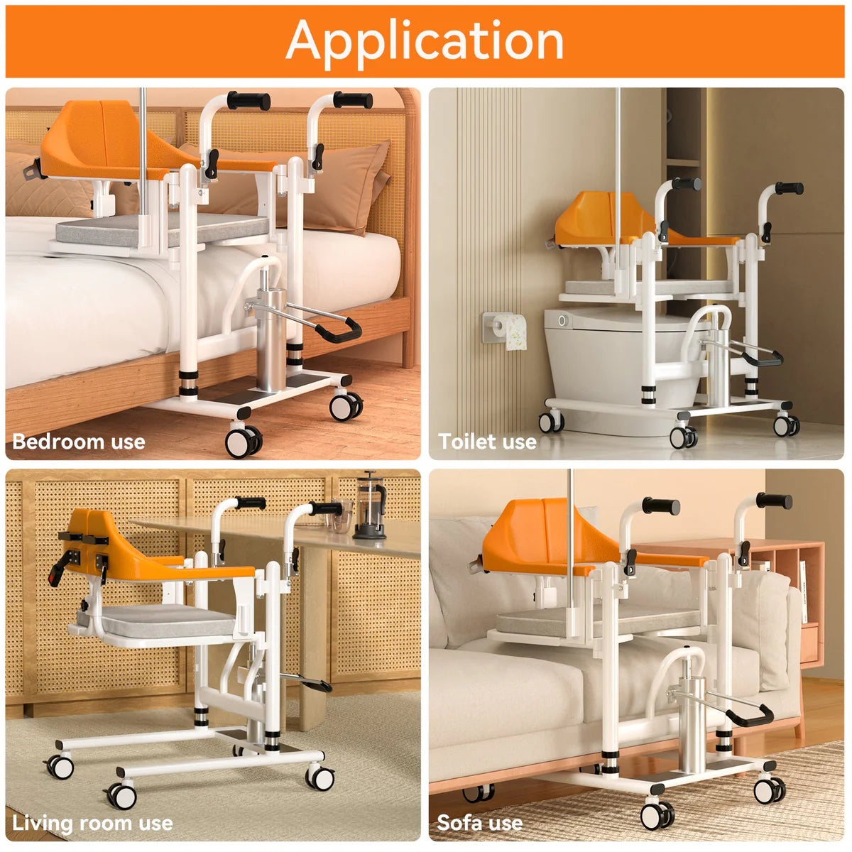 IM102 Widen Patient Chair Hydraulic Transferred Lift Wheelchair