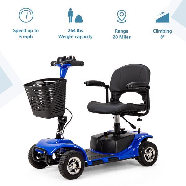 IMW101 4-Wheel Mobile Scooter With Basket And Extended Battery