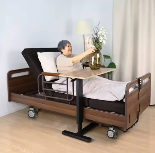 IM117 Walnut Electric Home Bed