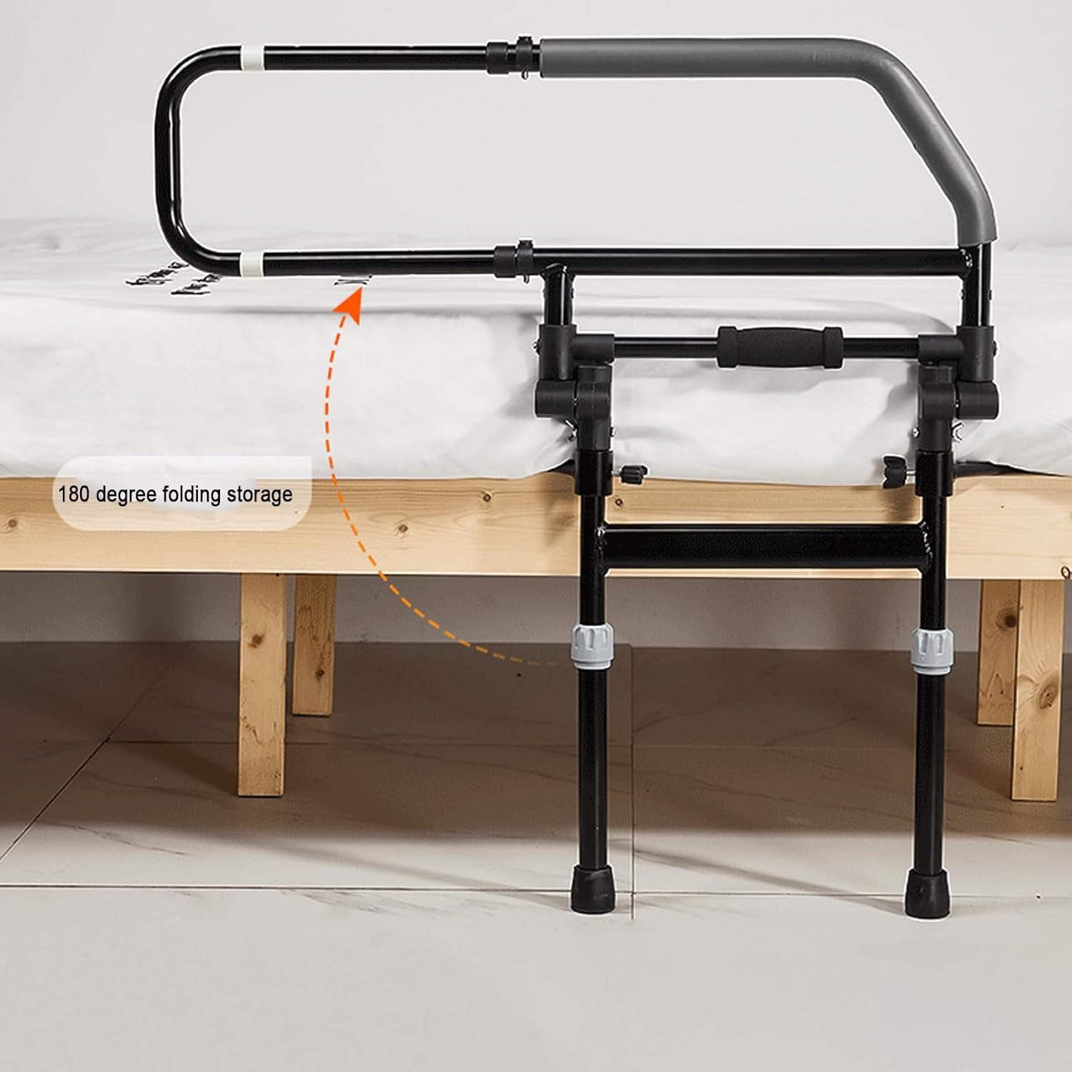 Foldable Bed Assist Rail Heavy Duty Bed Grab Bar for Fall Prevention