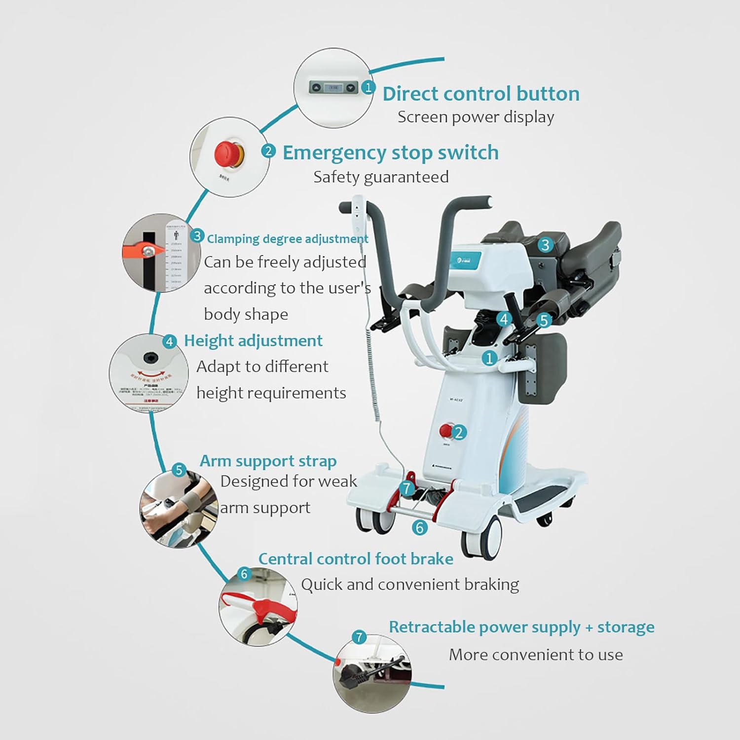 IM201 KYHSMART Elderly Transfer Machine with Remote Control