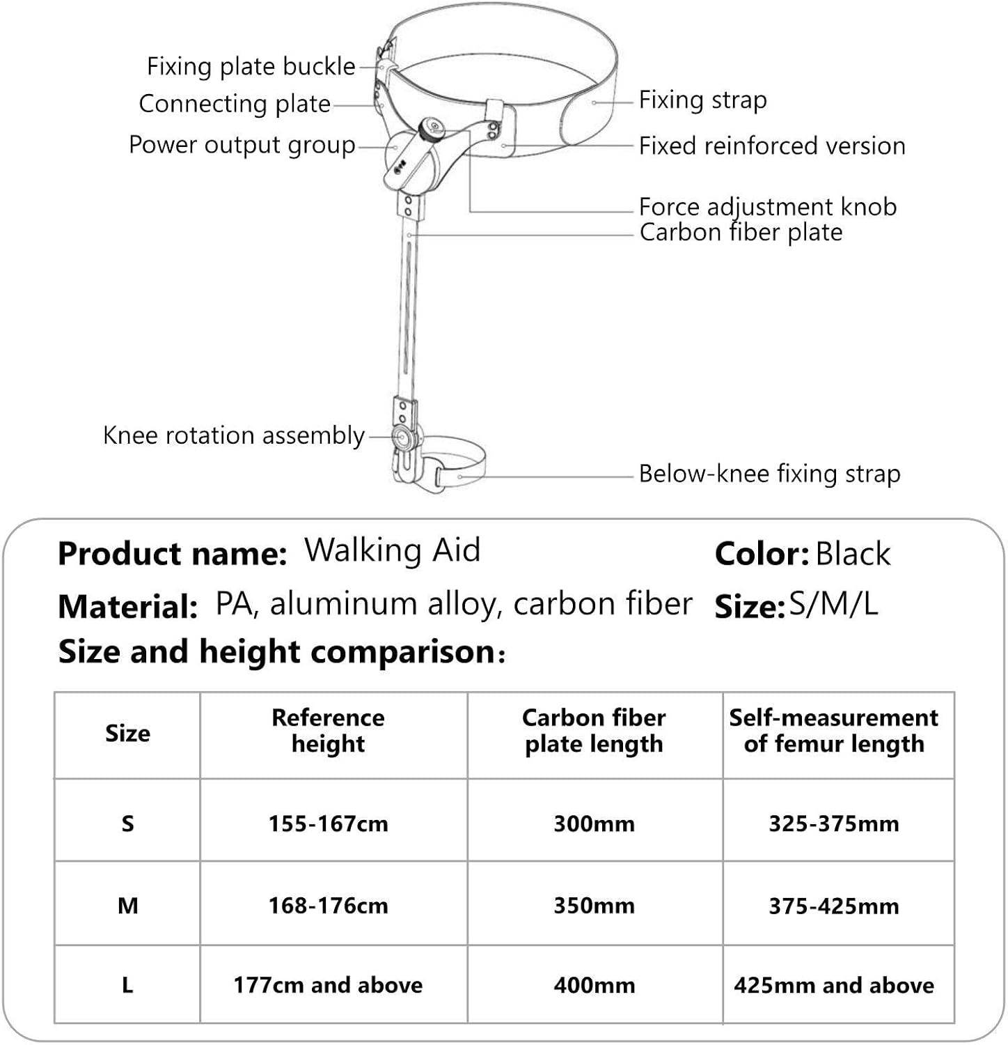 Bionic Aid Exoskeleton Walking Aid Legs Rehab Training Equipment
