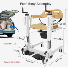 Silla de transferencia ajustable con elevación hidráulica IM106