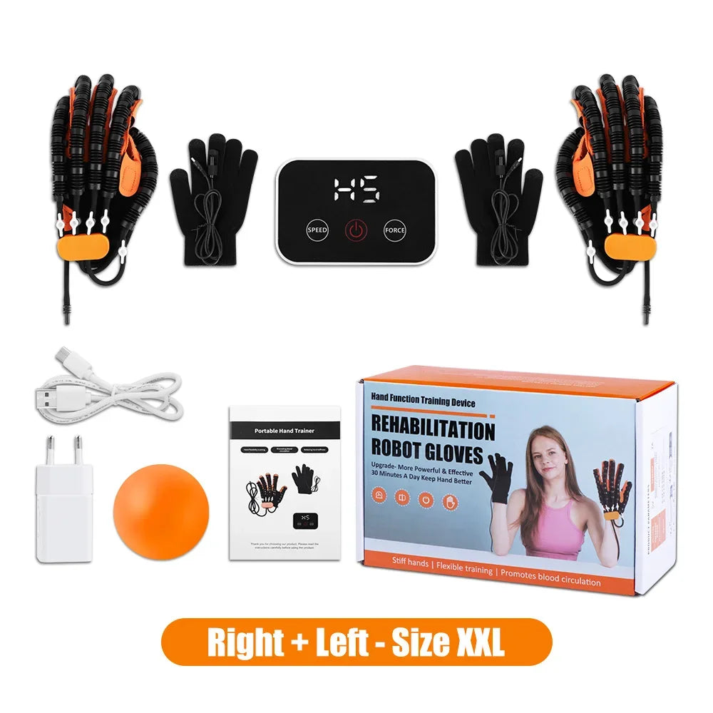 Orange Left & Right Hand Finger Rehabilitation Exerciser Robot