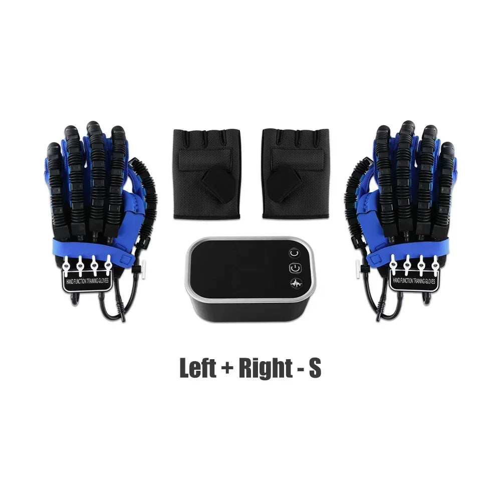 Blue Left & Right Hand Finger Rehabilitation Exerciser Robot