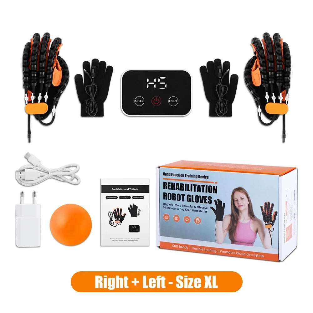 Orange Left & Right Hand Finger Rehabilitation Exerciser Robot