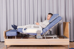 IM600 Rotating Care Bed Single Wood Frame