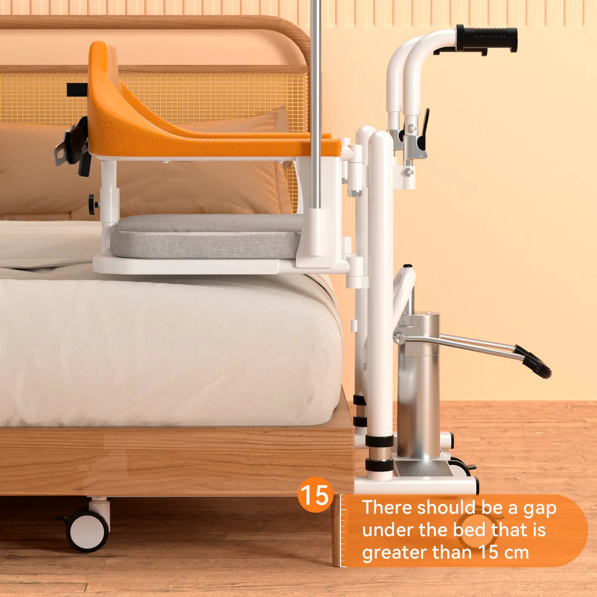 IM102 Widen Patient Chair Hydraulic Transferred Lift Wheelchair