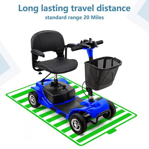 IMW101 4-Wheel Mobile Scooter With Basket And Extended Battery
